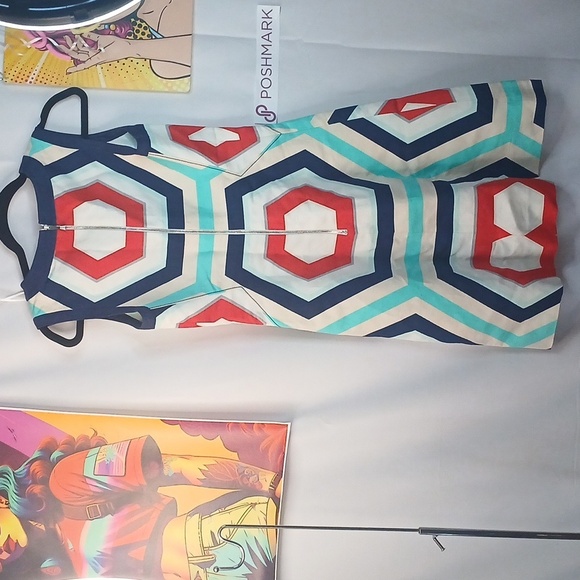 Brand New W/ot Kate Spade ♠️ Geometric Patterned Sleeveless Womens Size 0 - Picture 11 of 12